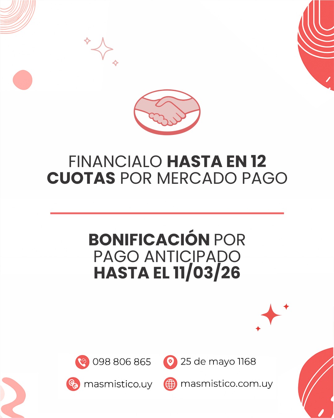 Pieza de difusión con las opciones de financiación del curso