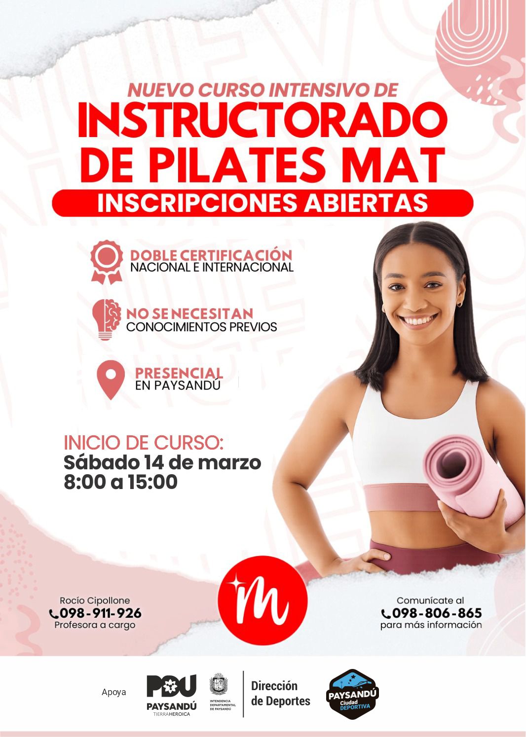 Afiche de la apertura de inscripciones del curso